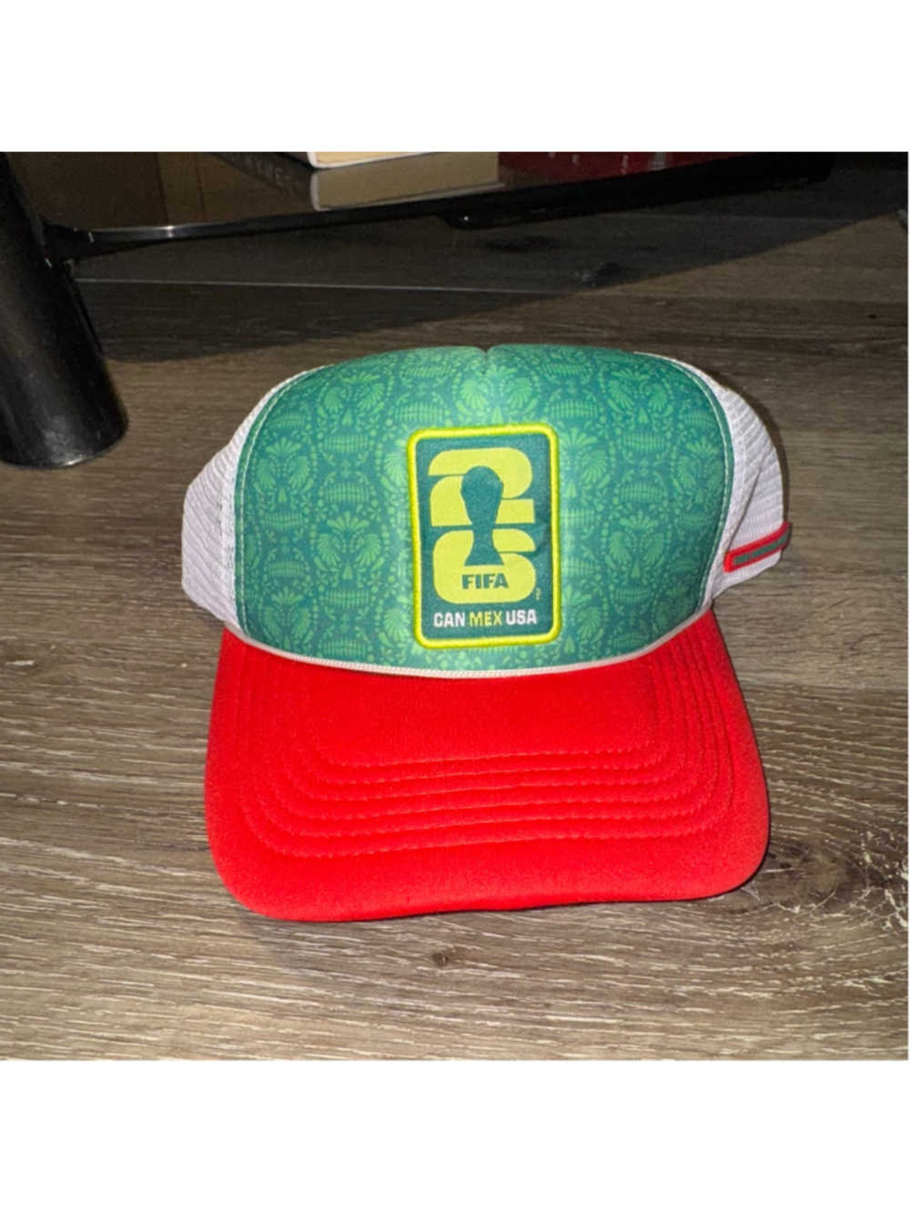 Men's UnFIFA World Cup 2026 Green Red Trucker Hat One Size
